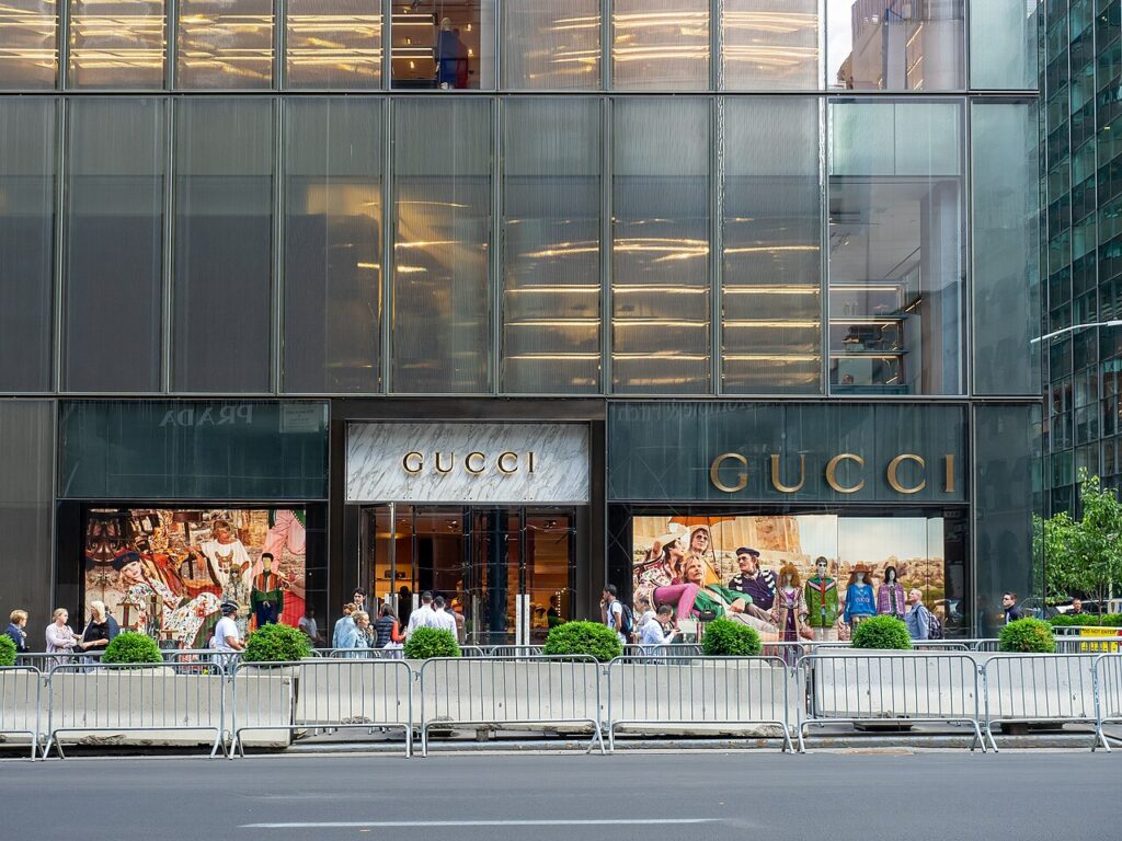 Photo via Wikipedia (Gucci)