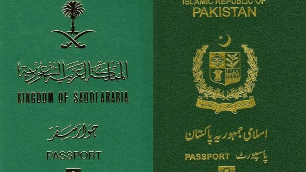 Pakistan and Saudia Passport